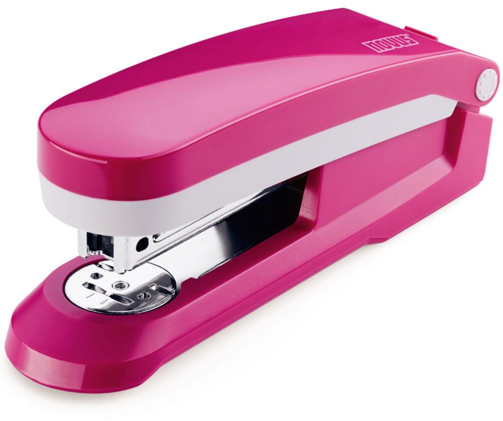 Степлер Novus скобы №24/6 26/6 до 25 л Розовый (020-1861)