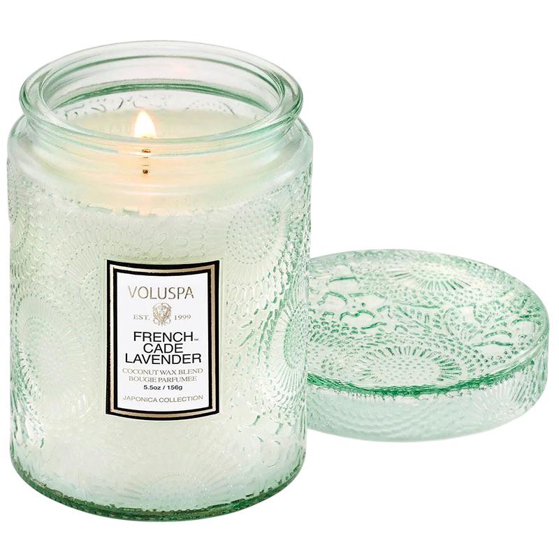 Свеча ароматическая Voluspa Japonica French Cade Lavender 156 г стакан с крышкой (111002620)