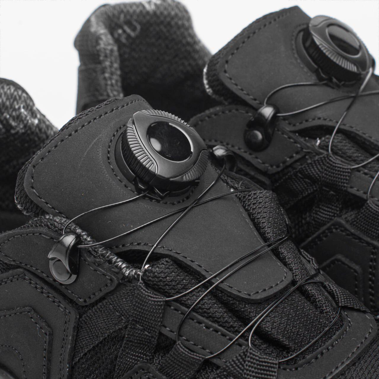 Кроссовки мужские демисезонные кожаные с автошнуровкой р. 43 Черный - фото 4 Кроссовки мужские демисезонные кожаные с автошнуровкой р. 43 Черный - фото 4