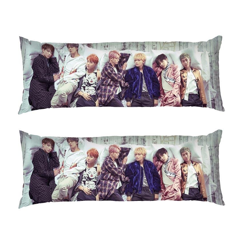 Подушка дакимакура BTS Kpop group габардин 70х30 см (113110)