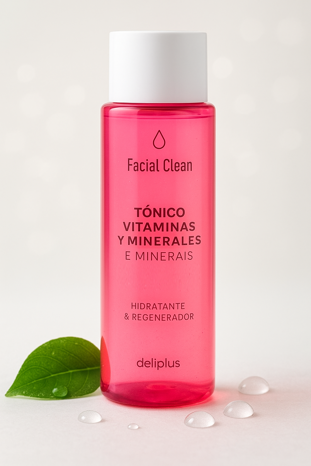 Тоник для лица увлажняющий и регенерирующий для всех типов кожи Deliplus Facial Clean vitaminas y minerales Toner 255 мл