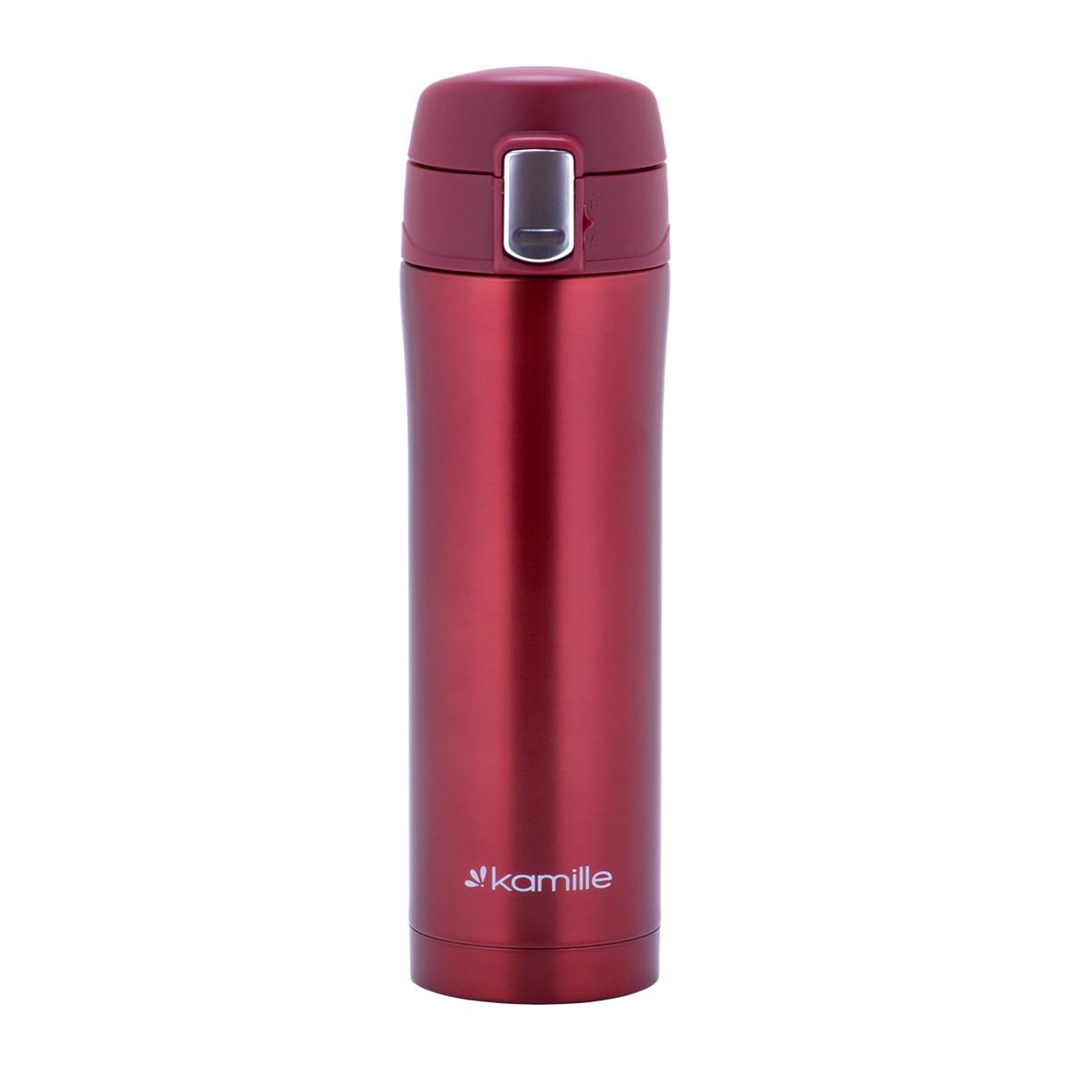 Термос со сменным клапаном Kamille KM-2088 из нержавеющей стали 450 мл Красный (150-84-2088.3)