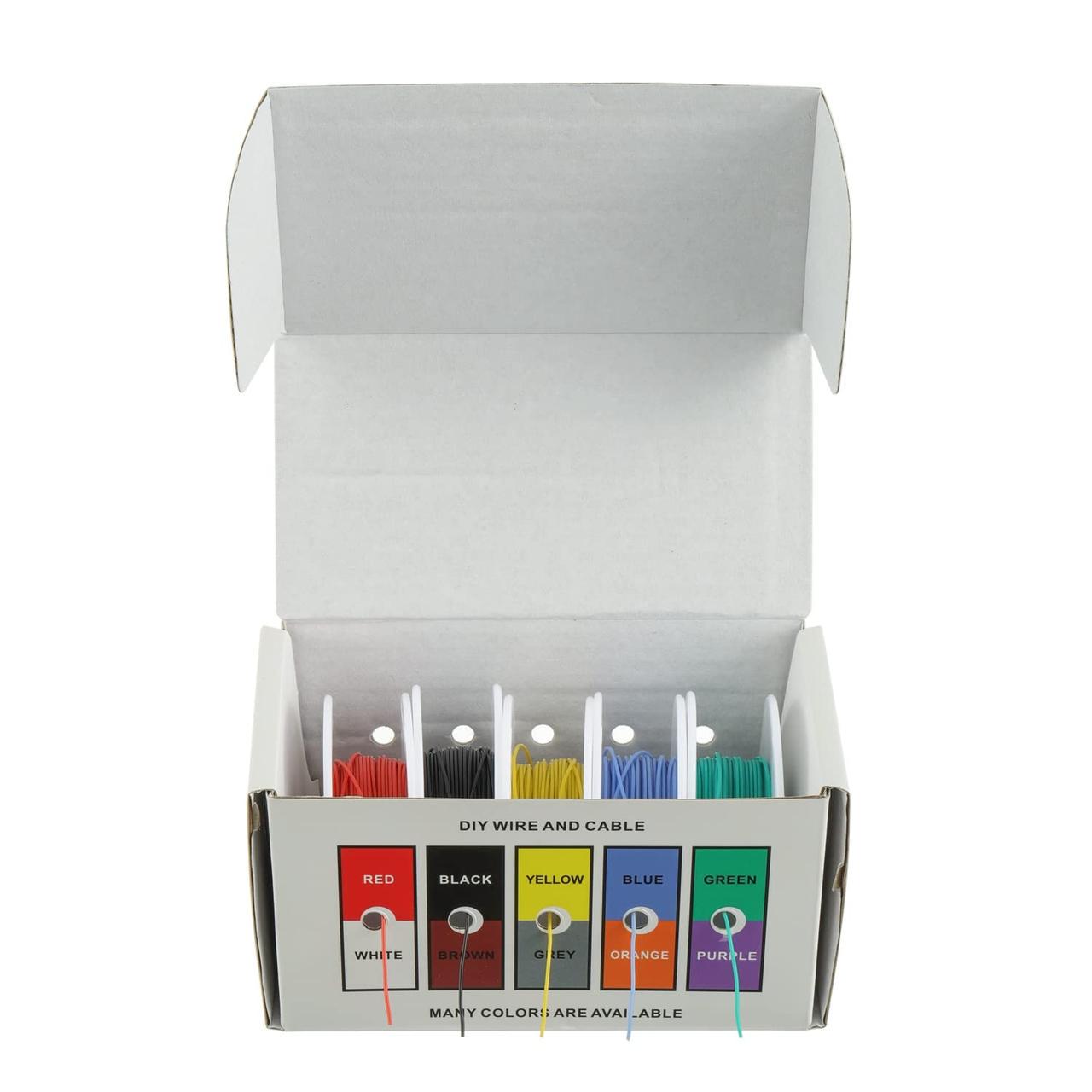 Набор монтажной проволоки HandsKit 30AWG-RG в силиконовой изоляции 0,055 мм2x20 м. Разноцветный (2376736700) - фото 5 Набор монтажной проволоки HandsKit 30AWG-RG в силиконовой изоляции 0,055 мм2x20 м. Разноцветный (2376736700) - фото 5