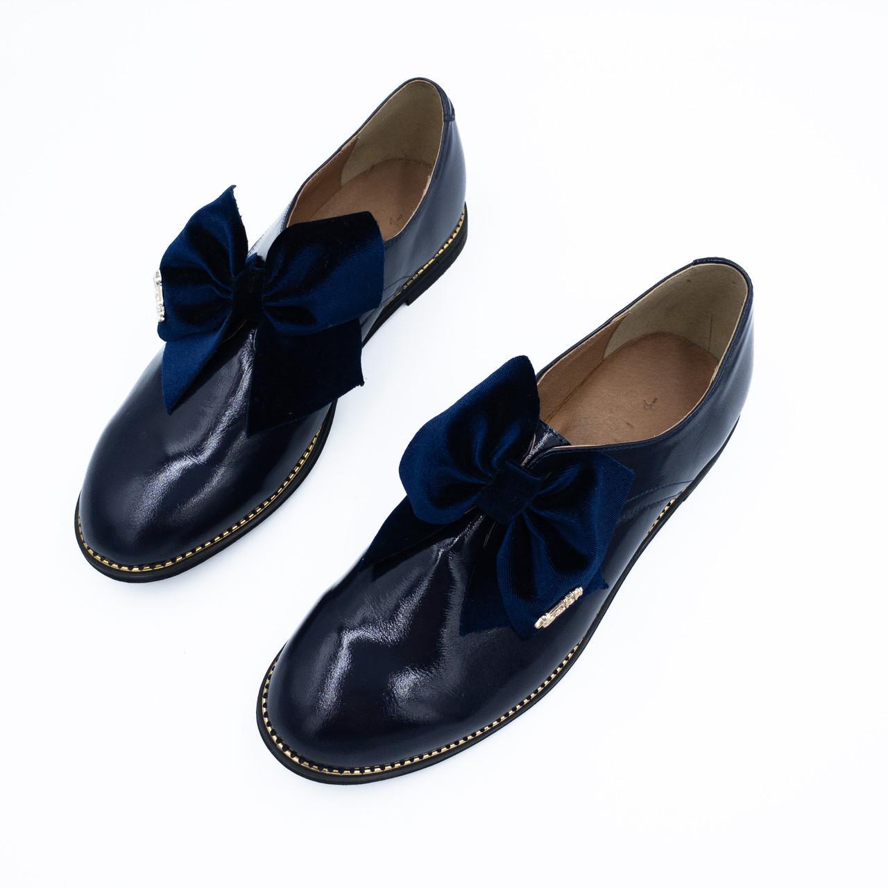 Лофери для дівчинки Belali-Beloli шкіра р. 38 Синій (397-6) - фото 2 Лофери для дівчинки Belali-Beloli шкіра р. 38 Синій (397-6) - фото 2