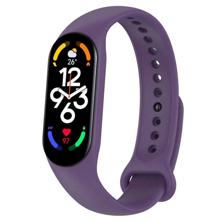 Силіконовий ремінець BeCover для Xiaomi Mi Smart Band 7 Purple (707484)