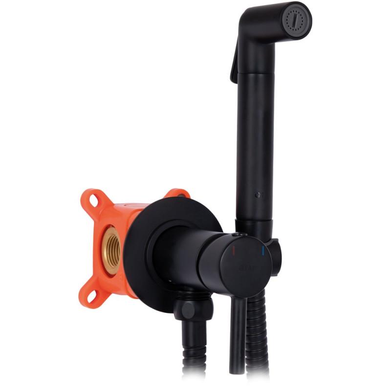Набор для гигиенического душа Qtap Inspai-Varius QTINSVARBСRV00440001 округлый Black Matt (35971527)