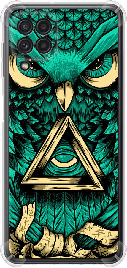 Чехол на Samsung Galaxy A22 A225F Сова Арт-тату (3971sp-2270-42517) Чехол на Samsung Galaxy A22 A225F Сова Арт-тату (3971sp-2270-42517)
