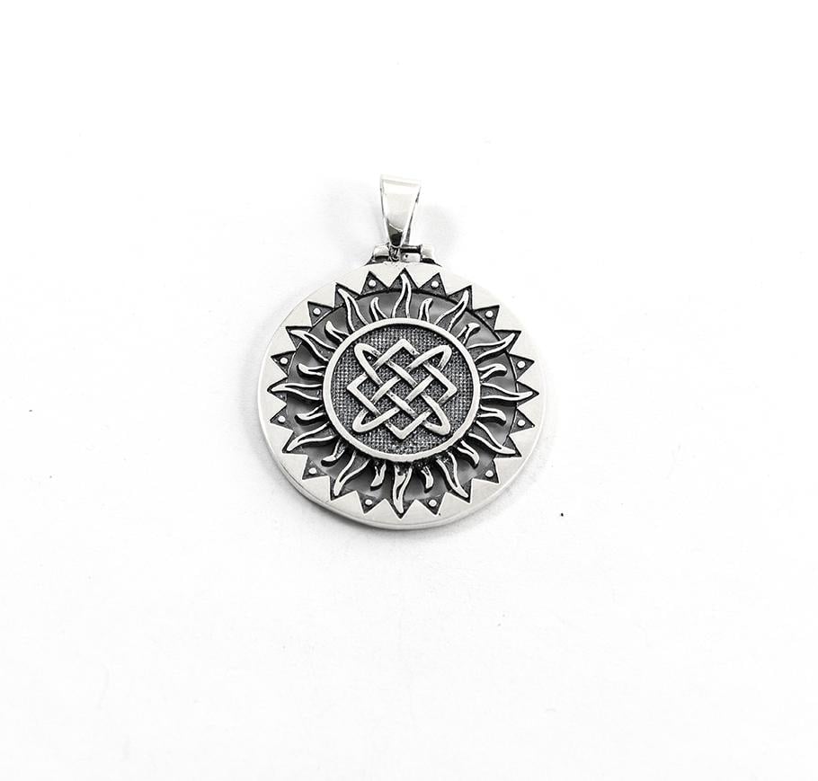 Кулон оберег Maxi Silver 9577 Лады богородицы в солнечном кругу (89577)