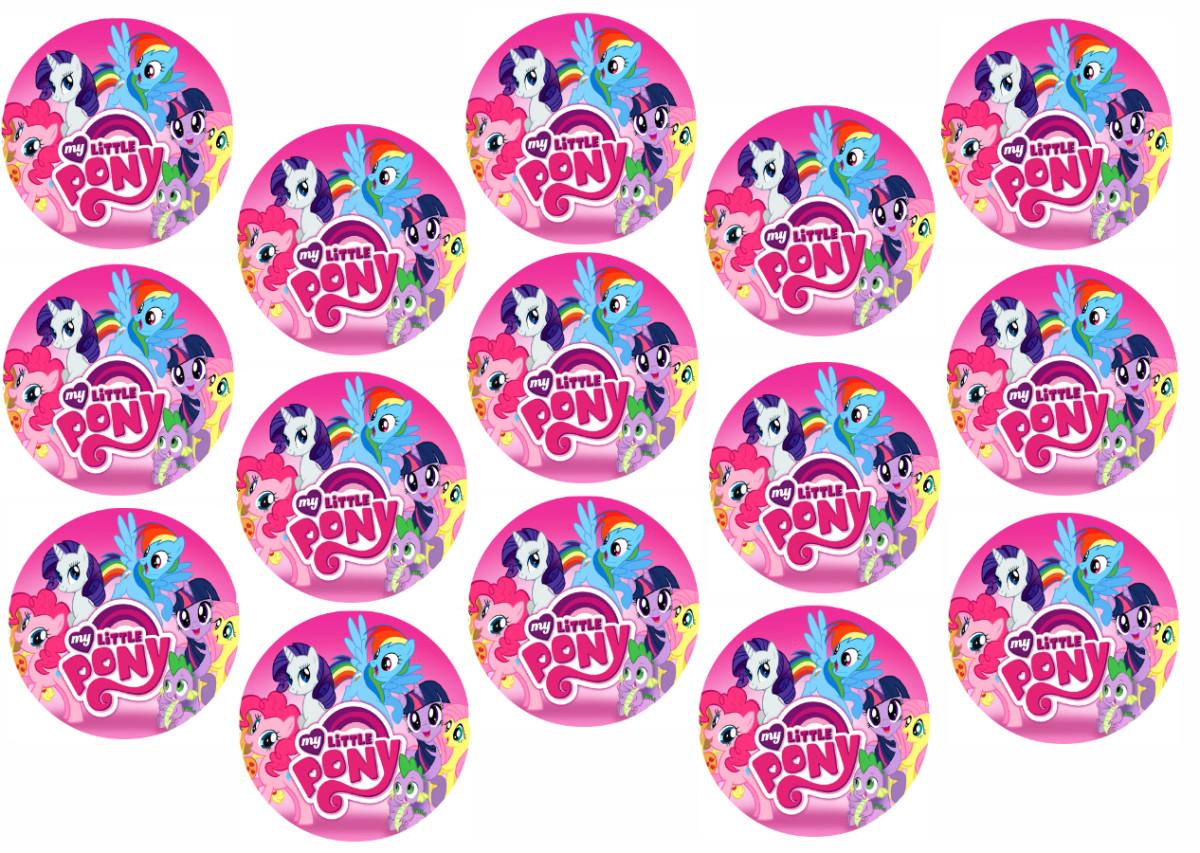 Картинка на торт вафельна Поні 1 (5926)