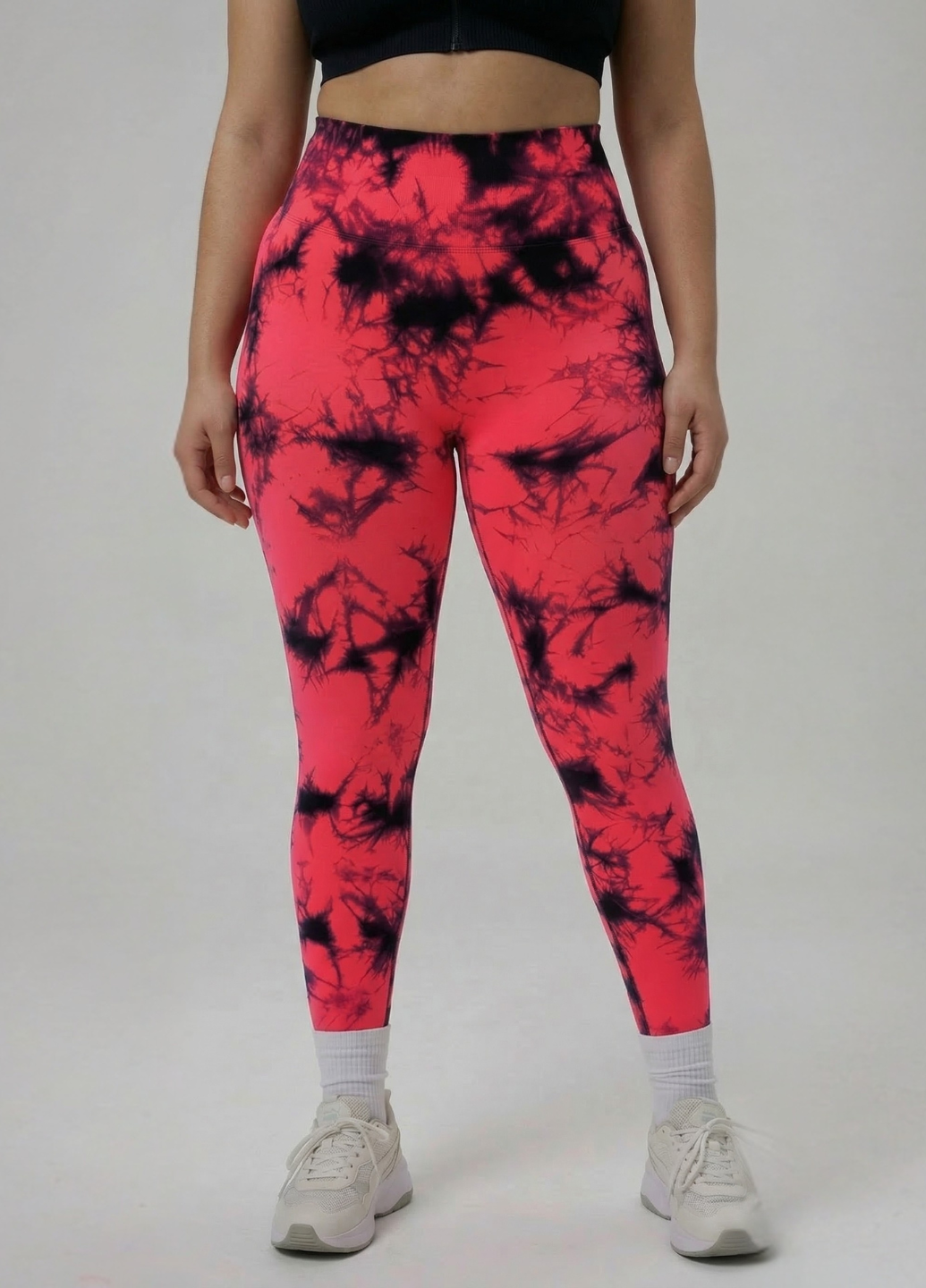 Лосины женские батал с пуш ап Plus Size 3XL Красный (70371/3XL)