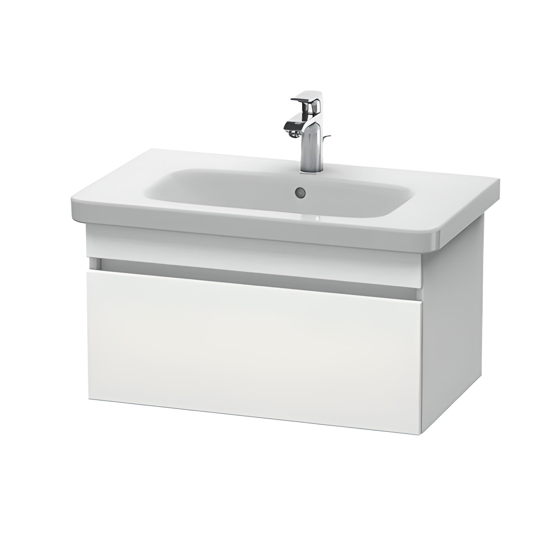 Тумба з умивальником Duravit DuraStyle 80 см Білий глянець