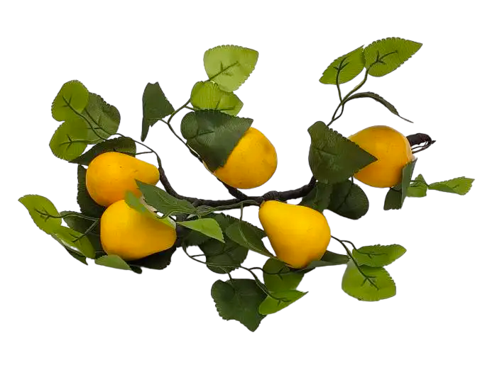 Искусственная ветка Желтые груши 40 см (438595298)