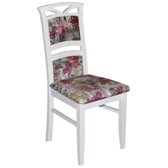 Стул обеденный Скиф ЖУР-15 деревянный Белый/Принт (25760830)