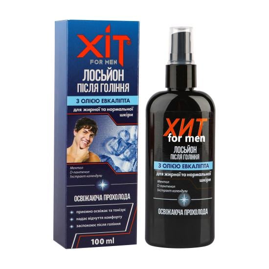 Лосьон после бритья Аромат ХИТ for men с маслом эвкалипта 100 мл