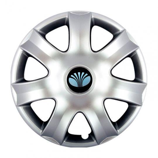 Автомобильные колпаки SKS 326 R15 с логотипом Daewoo 4 шт. Серебристый