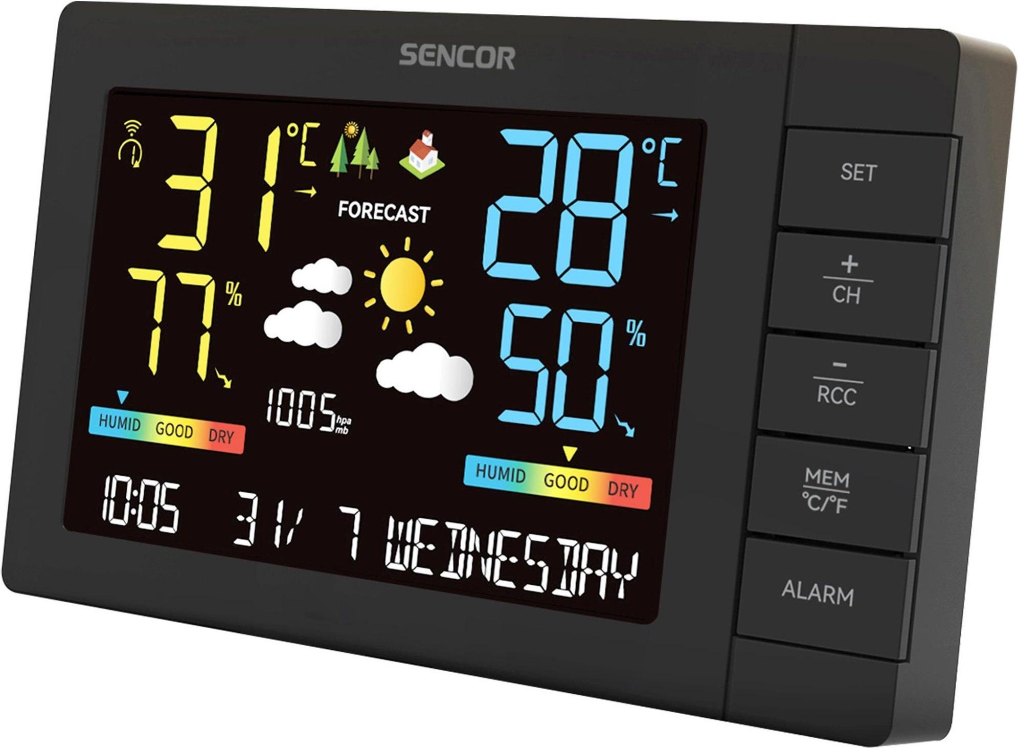 Метеостанция электронная Sencor SWS4440 Черный (28745613) - фото 5 Метеостанция электронная Sencor SWS4440 Черный (28745613) - фото 5