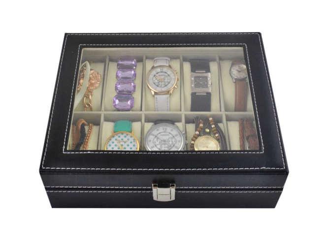 Органайзер для годинників на 10 відділень Чорний - фото 9 Органайзер для годинників на 10 відділень Чорний - фото 9