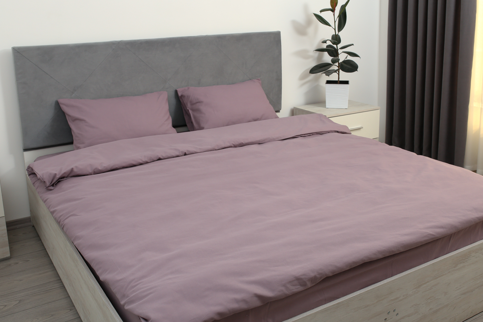 Комплект постельного белья полуторный Amore Glux-1038 бязь Сиреневый (KPB-A1,5-Glux-1038(50x70)_) - фото 5 Комплект постельного белья полуторный Amore Glux-1038 бязь Сиреневый (KPB-A1,5-Glux-1038(50x70)_) - фото 5