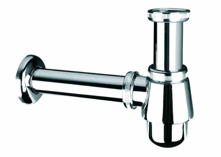 Сифон для умивальника McAlpine без зливу 1 1/4х32 високий Хром (220CB)