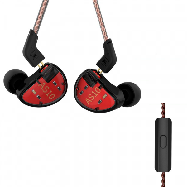 Наушники KZ AS10 Mic Black (1253594)