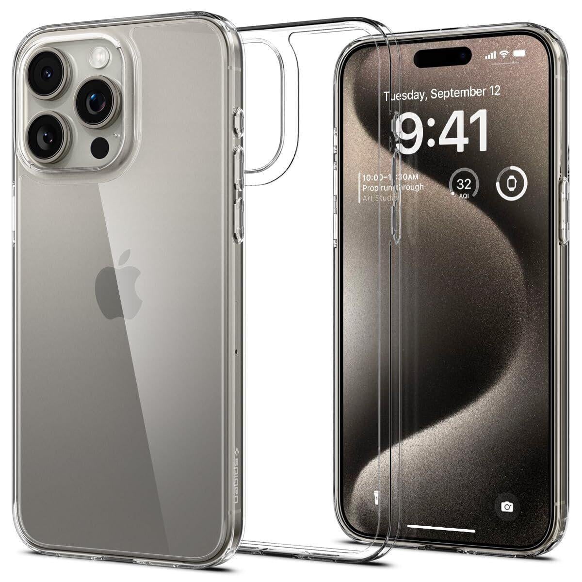 Чехол накладка Spigen AirSkin Hybrid Crystal Case for iPhone 15 Pro Max (ACS06554)