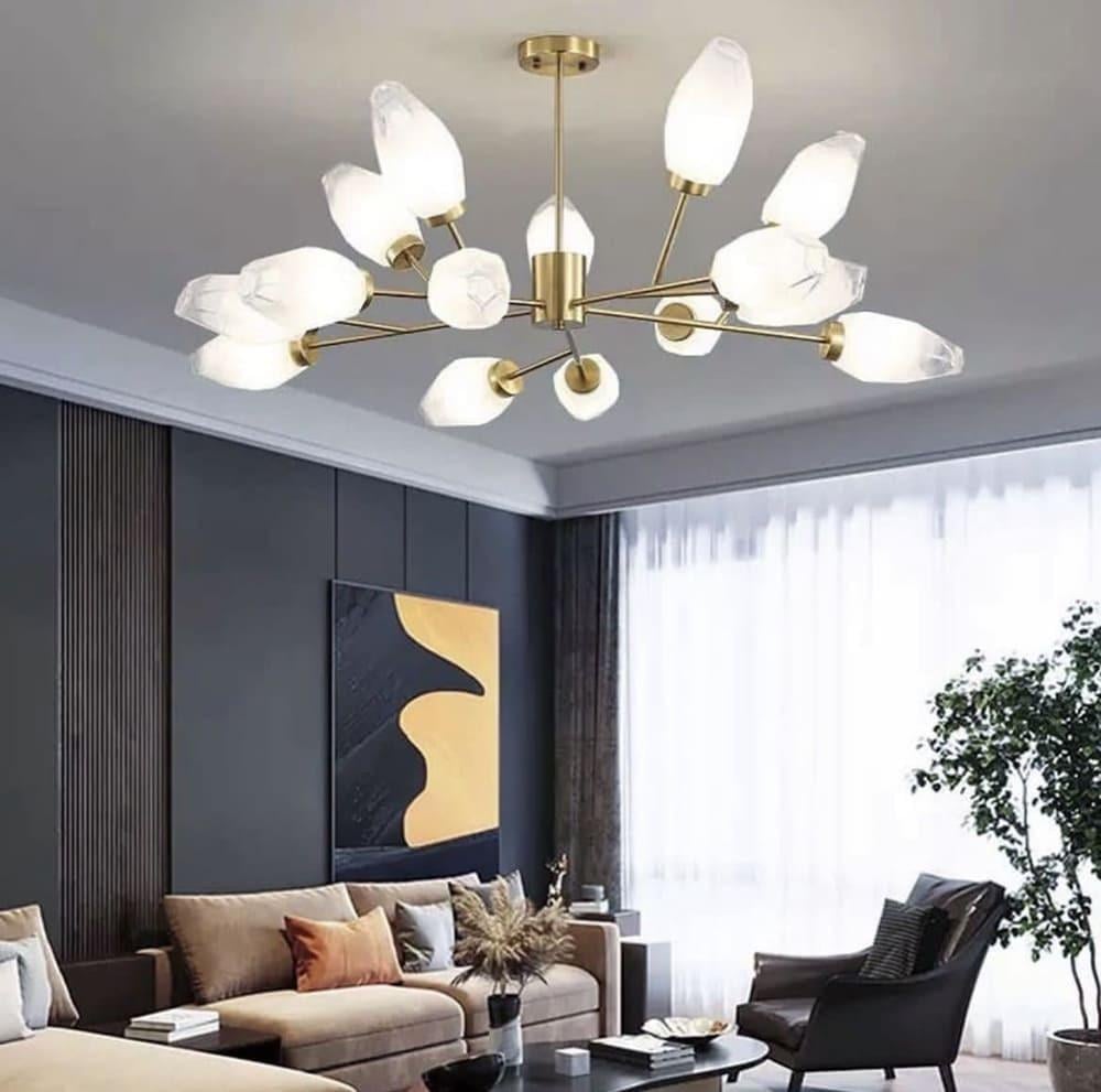 Люстра на 15 плафонів геометричної форми Ø 110 см (H 827/15) - фото 1 Люстра на 15 плафонів геометричної форми Ø 110 см (H 827/15) - фото 1