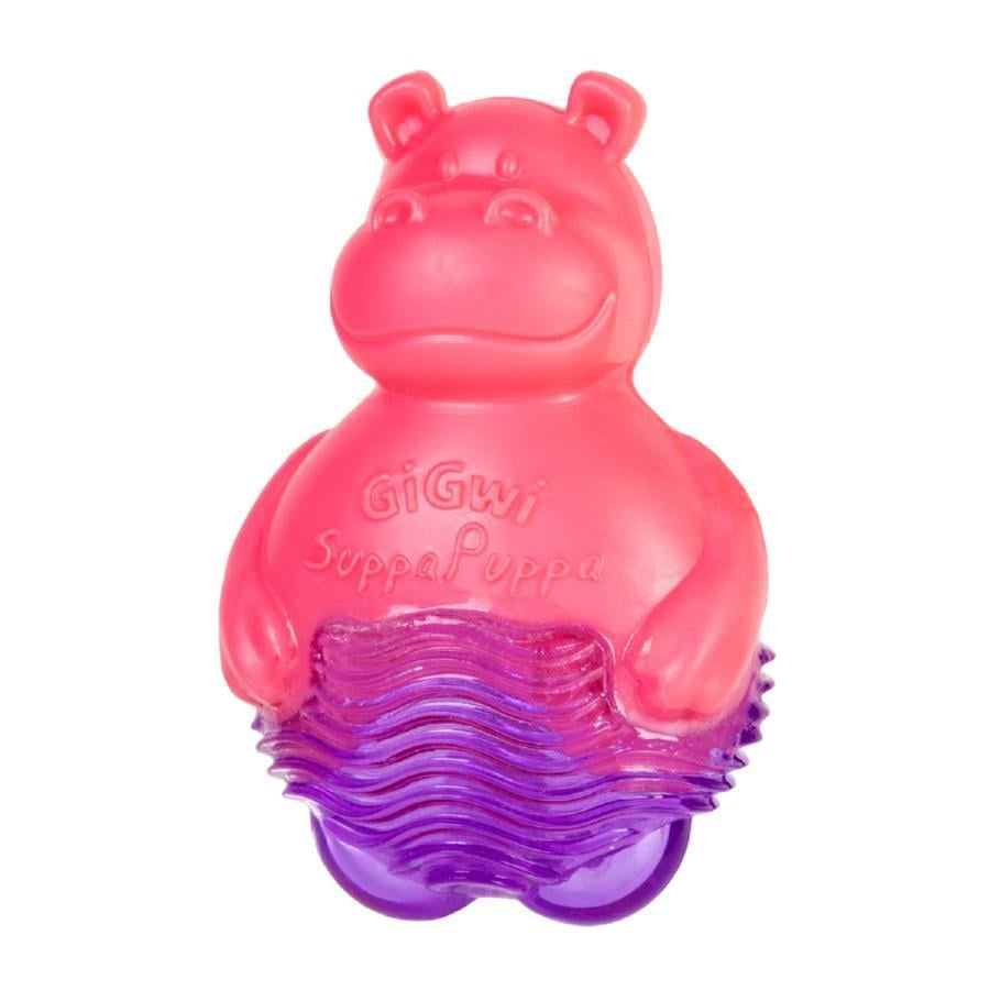 Игрушка для собак GiGwi Suppa Puppa Бегемотик с пищалкой 9 см Розовый