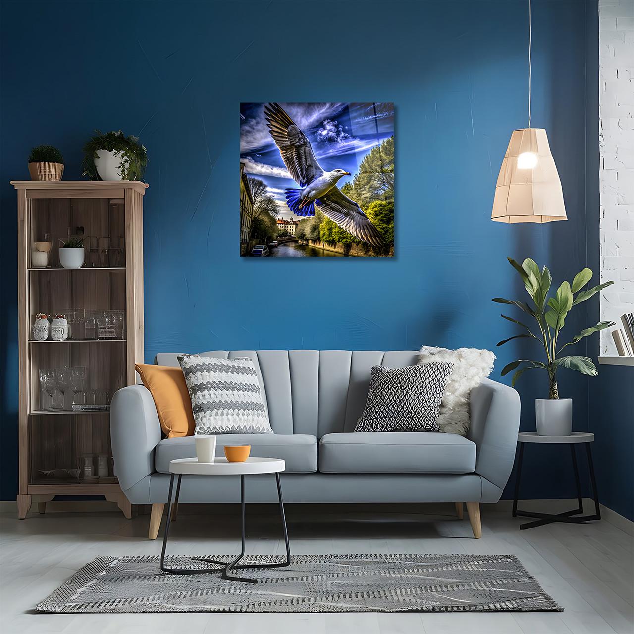 Картина на стекле NovellaPrint Крылья свободы 90х90 см (490.3) - фото 5