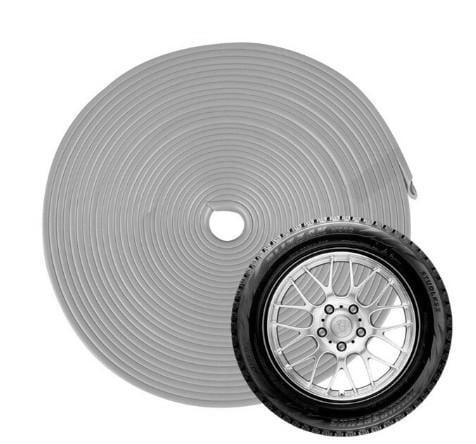 Наклейки на обед колеса для автомобиля 8 м Серый