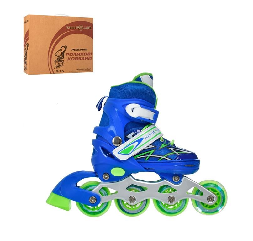 Ролики раздвижные детские Profi A 4142-XS-BL р. 27-30 Синий (27668236)
