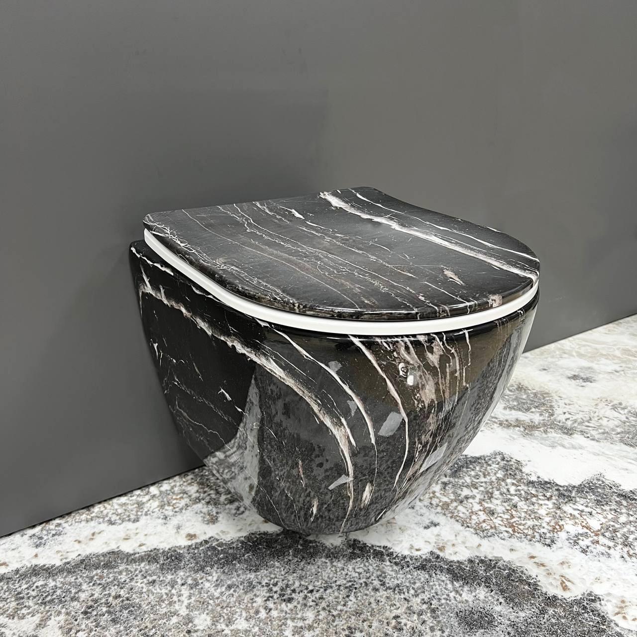 Унитаз подвесной VBI Vulcano Black Onyx (2808389119)