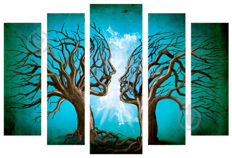 Модульная картина Декор Карпаты 120х80 см Деревья (M5-630-x5)