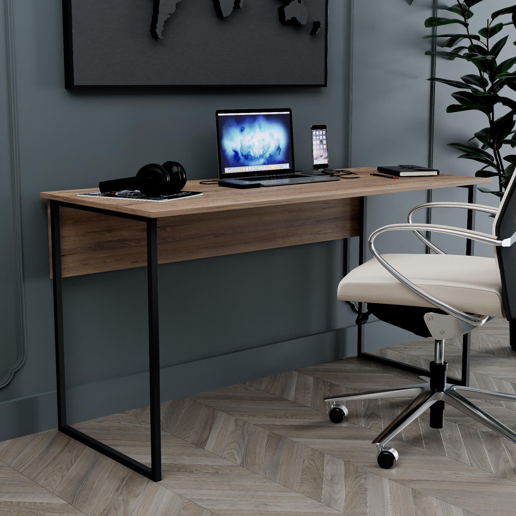 Письмовий стіл Оксфорд 1 ДСП 1400х600 мм Аліканте/Чорний (PS-1-0021)