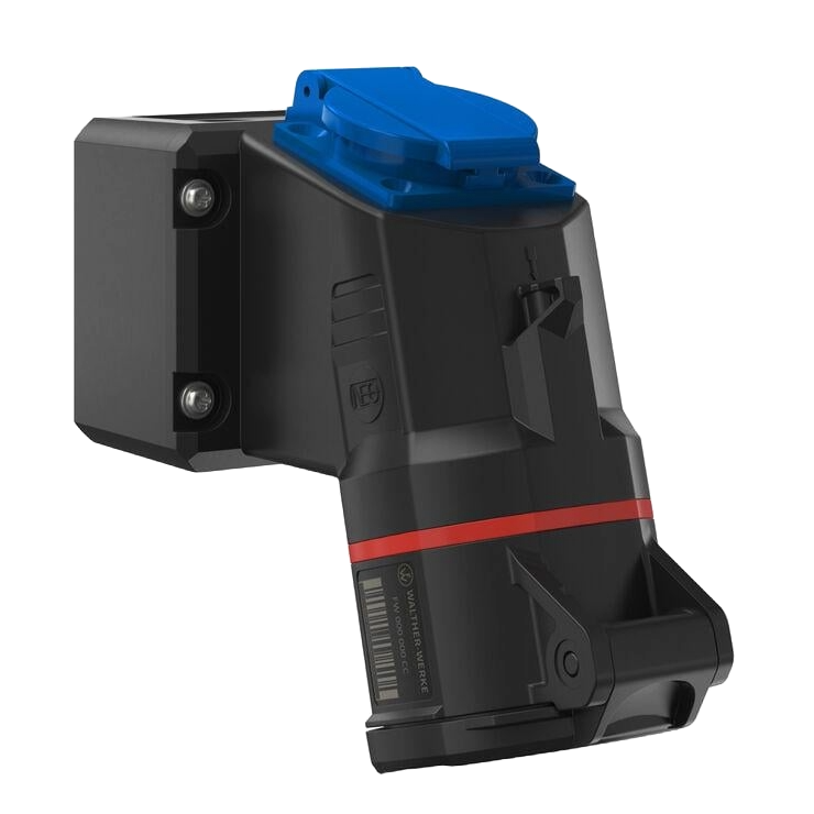 Комбинация настенная Walther-Werke СЕЕтип 5х16А 400 В и Schuko 3х16А 230 В IP54 Черный (FW112506SK)