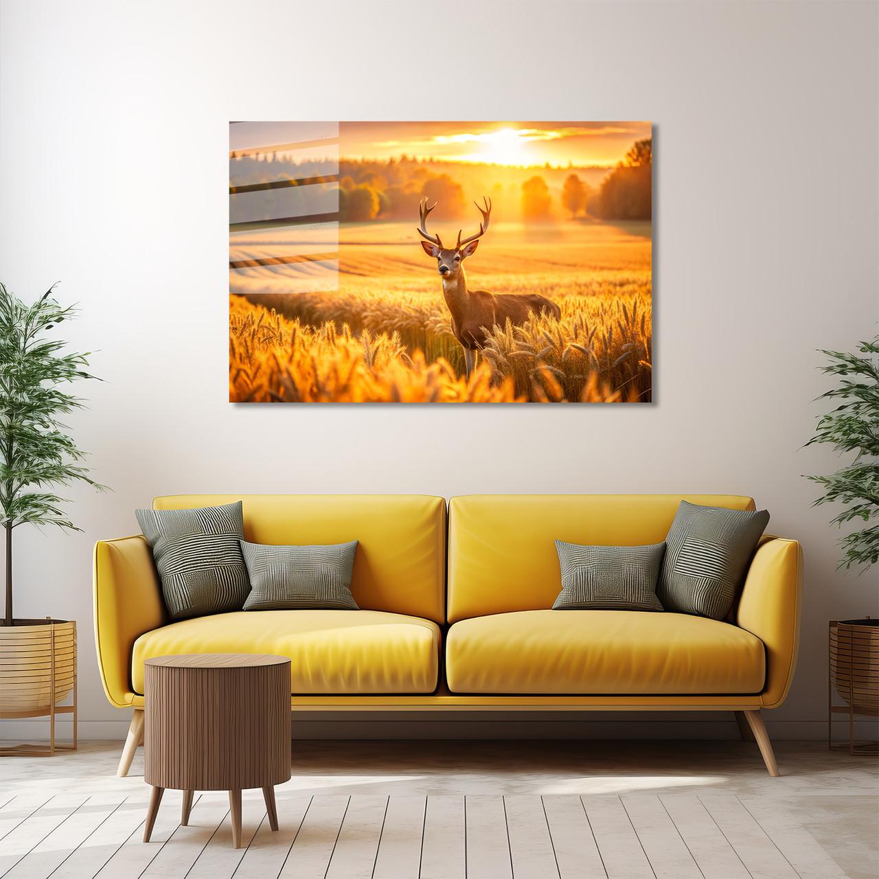 Картина на стекле NovellaPrint Золотой рассвет 75х50 см (427.2)