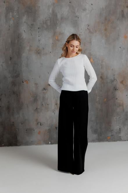 Лонгслив вязаный женский ART KNIT Милана L/XL Белый (43093)