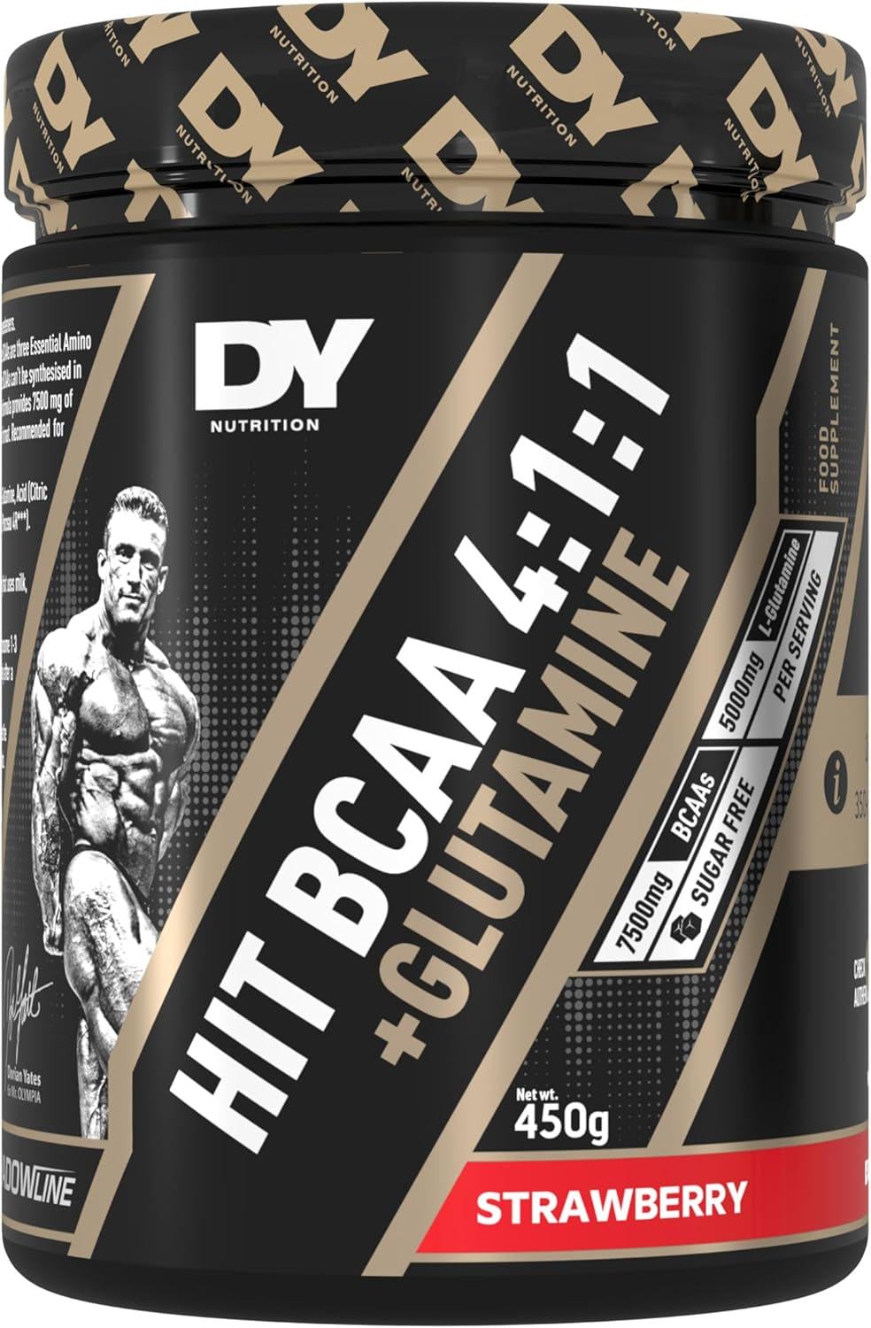 Амінокислоти BCAA та L-глютамін Dorian Yates Nutrition BCAA + GLUTAMINE 450 г Strawberry Амінокислоти BCAA та L-глютамін Dorian Yates Nutrition BCAA + GLUTAMINE 450 г Strawberry