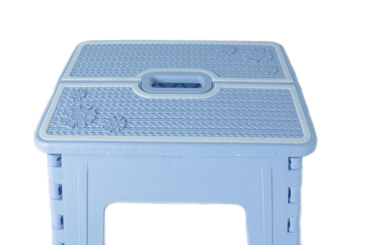 Табурет розкладний Stenson R87944 30х25х25 см Блакитний (65cd360c) - фото 3 Табурет розкладний Stenson R87944 30х25х25 см Блакитний (65cd360c) - фото 3