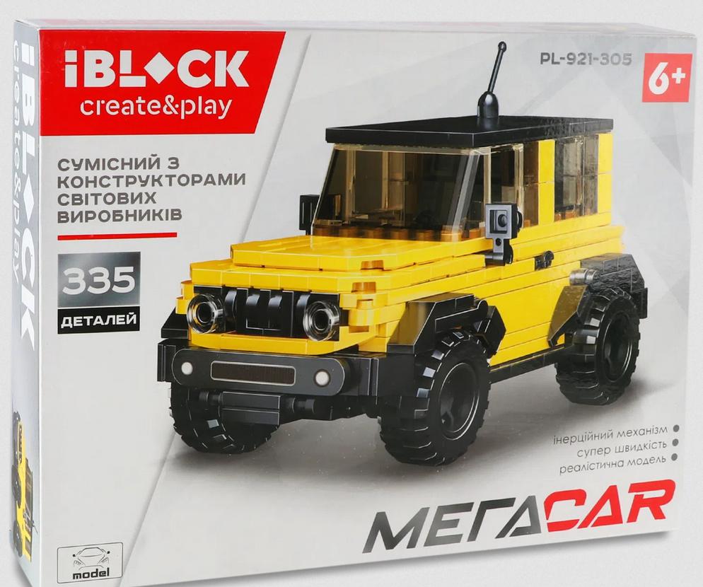 Конструктор Iblock МегаCar 335 эл.