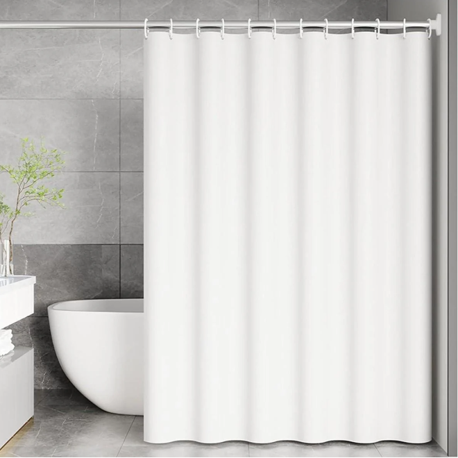 Штора для ванной Chaoya текстильная 180х180 см Білий (AWN-00073) Штора для ванной Chaoya текстильная 180х180 см Білий (AWN-00073)