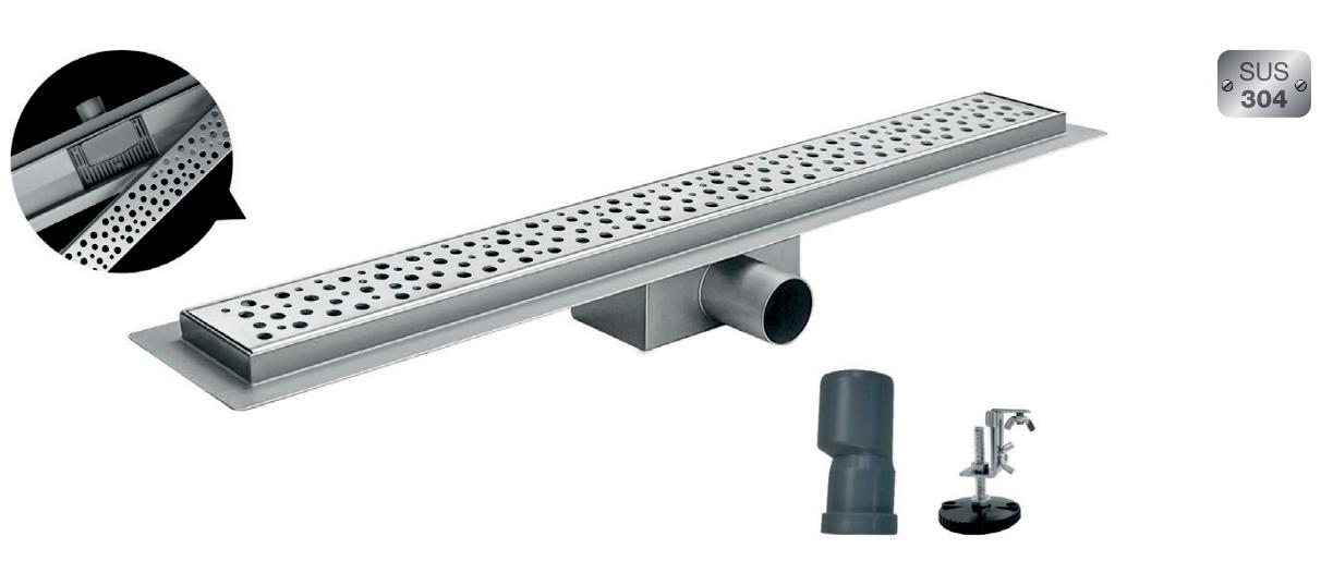 Трап душовий KOER FD20 з нержавіючої сталі SUS304 70x700 мм (KR3275) - фото 5 Трап душовий KOER FD20 з нержавіючої сталі SUS304 70x700 мм (KR3275) - фото 5