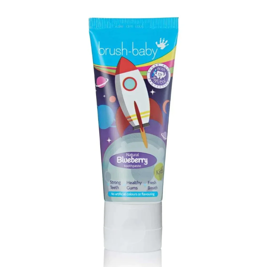 Зубна паста дитяча Brush-Baby Blueberry від 3 років 50 мл (12279723)