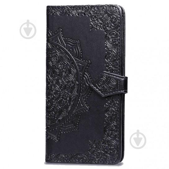 Кожаный чехол-книжка Epik Art Case с визитницей для Xiaomi Redmi 8a Черный (784309)