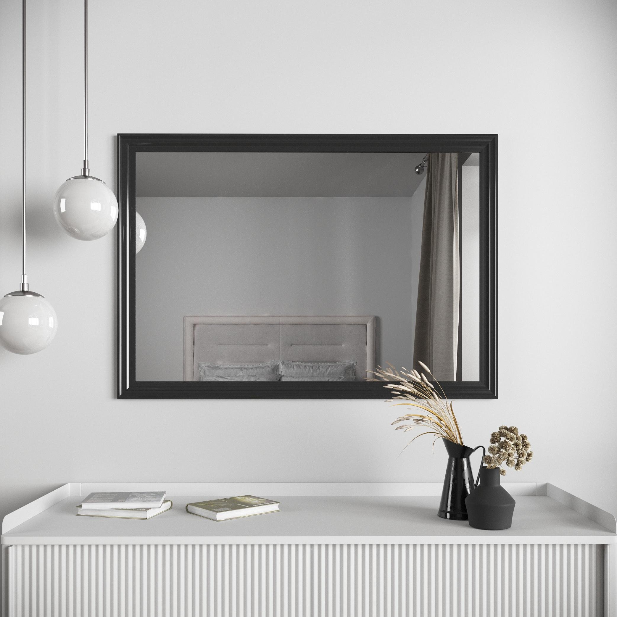 Зеркало настенное Black Mirror 98х68 Черный (4522-290)