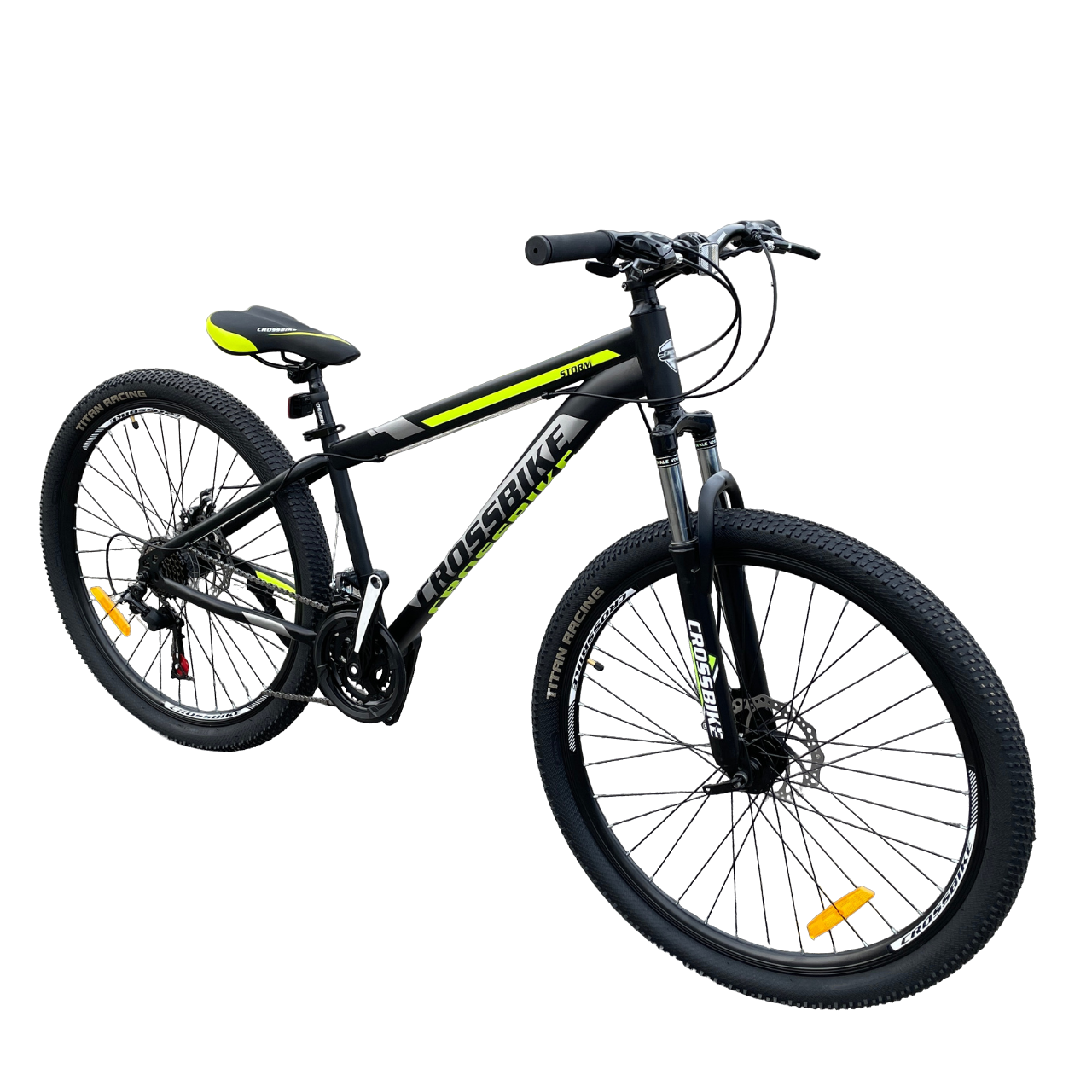 Велосипед Cross Bike Storm 27,5" 19,5" Чорний/Жовтий (99b64785)