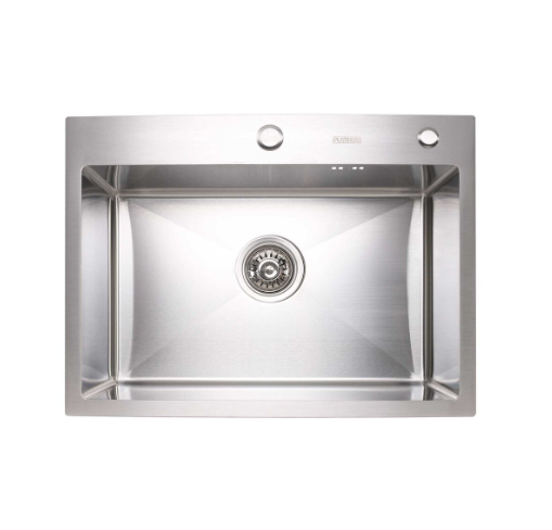 Мийка для кухні Platinum Handmade з дозатором 3,0/1,5 мм 600х450х220 мм (32266)