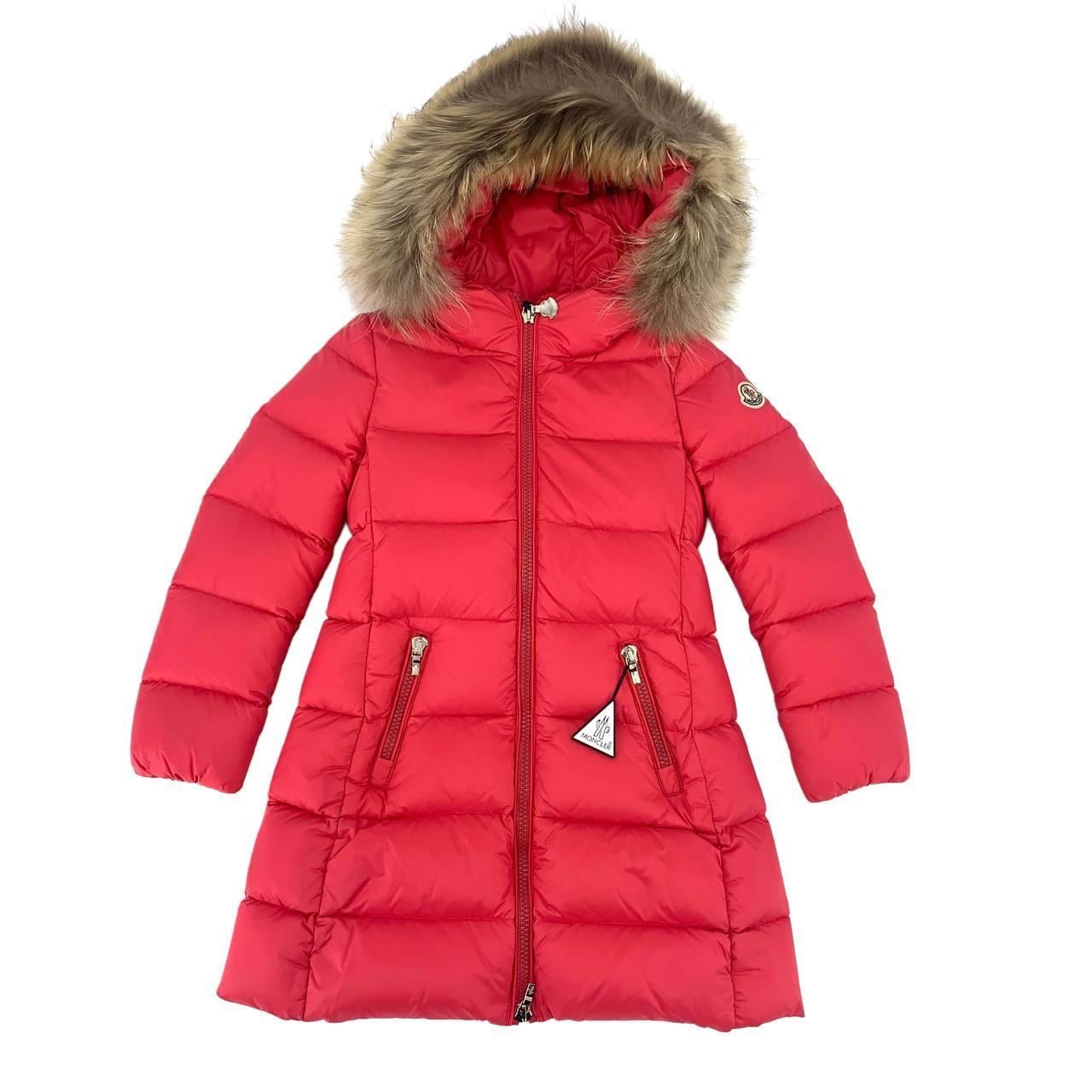Пуховик Moncler 49371-25 5 років 110 см Ягідний (32539874)