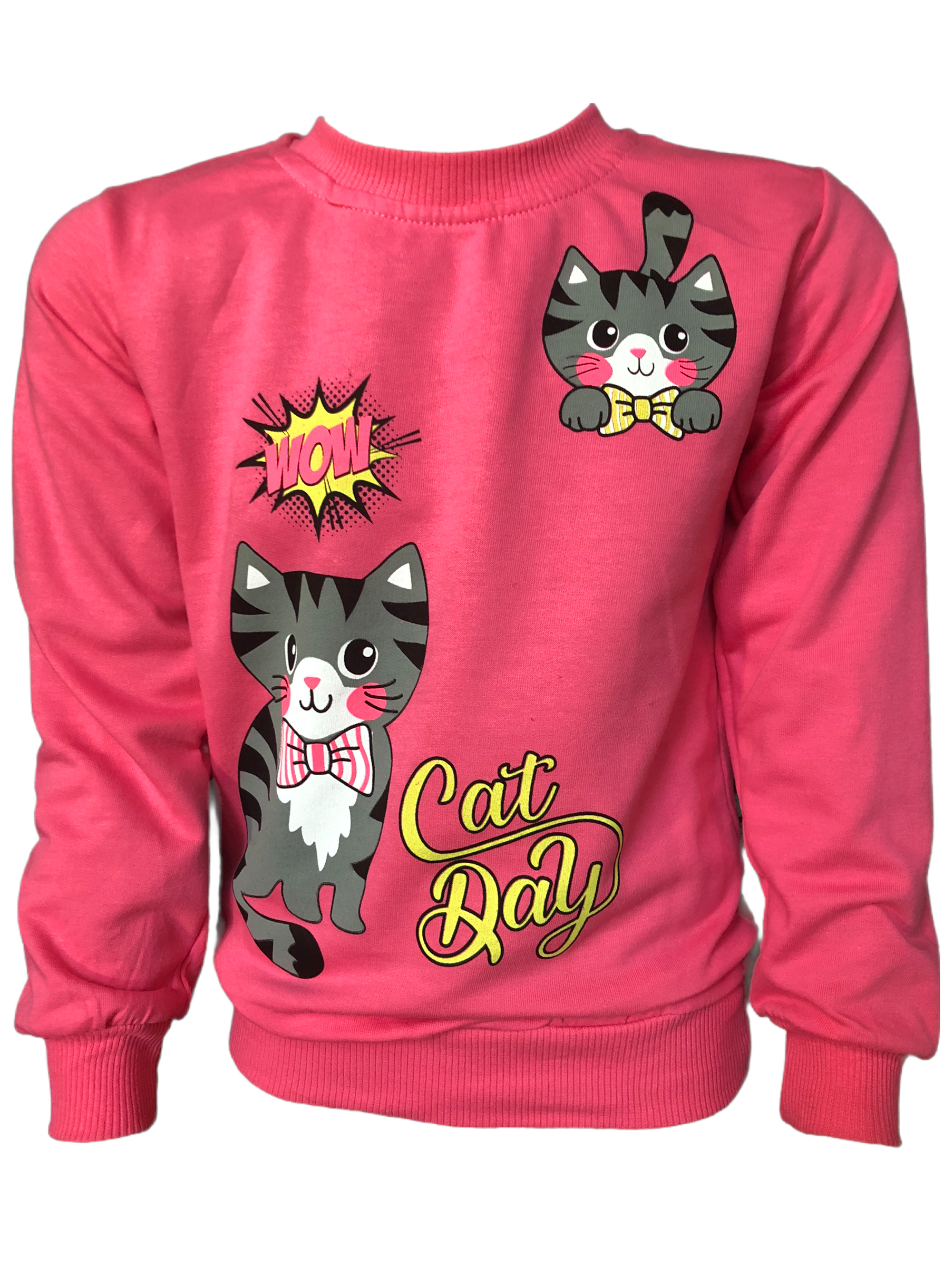 Свитшот для девочки 116 см Розовый