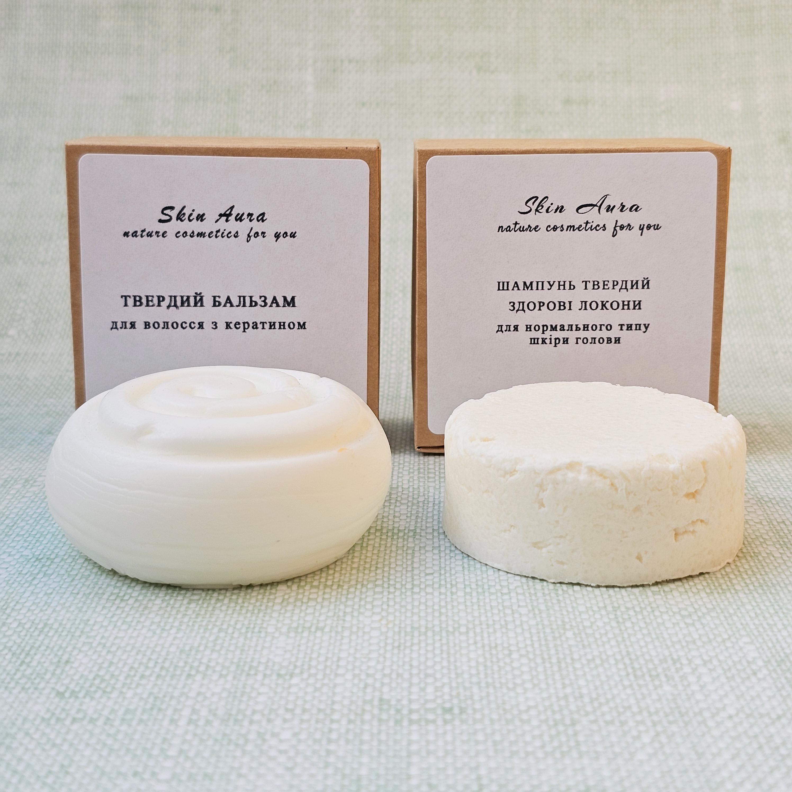 Набір для щоденного догляду за волоссям шампунь твердий та кондиціонер з кератином (28533318) Набір для щоденного догляду за волоссям шампунь твердий та кондиціонер з кератином (28533318)