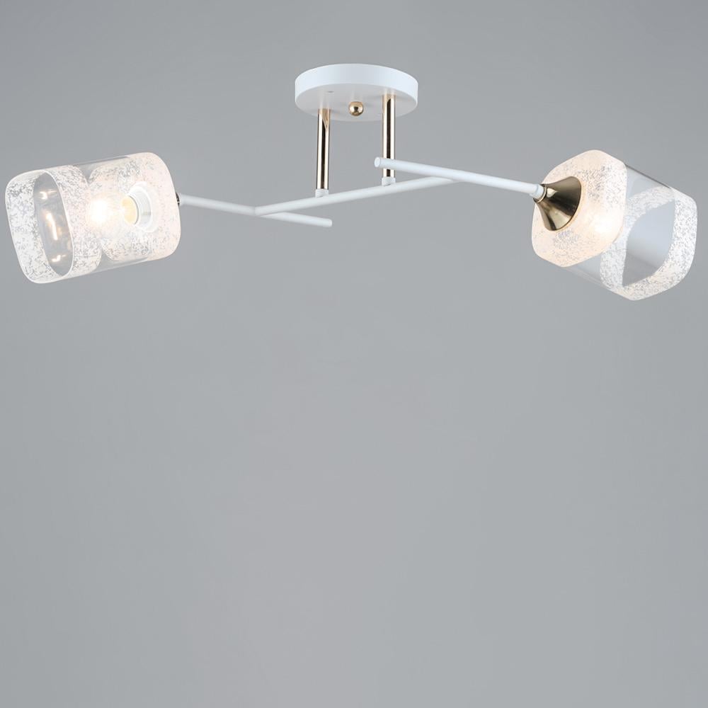 Люстра стельова Lighthouse SRS-20006/2 Білий/Золотий